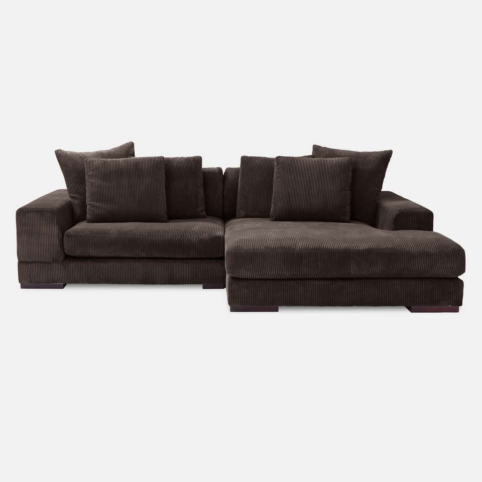 Hoekbank ribfluweel