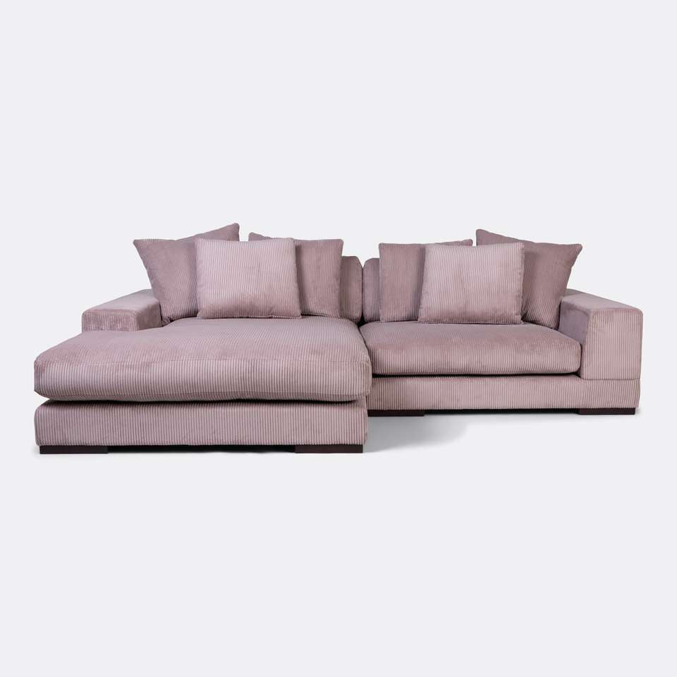 Hoekbank ribfluweel
